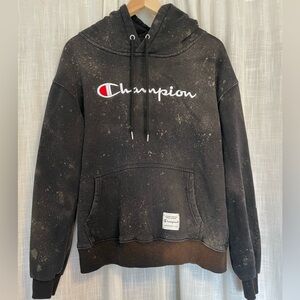 Champion 100% cotton mud splatter hoodie size large